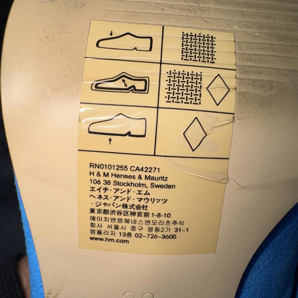 H&M Women's Heels Baby Blue Sz 7 With Matching Clutch - Picture 11 of 15